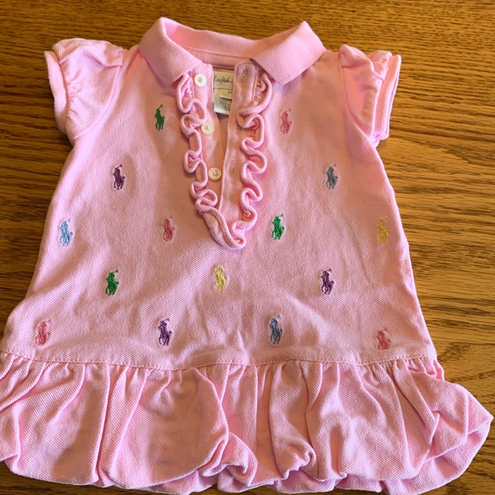 Ralph Lauren light pink dress 3 mos